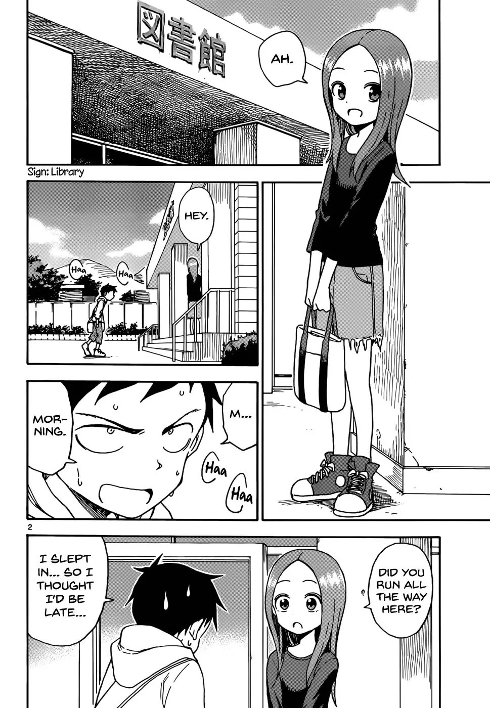 Karakai Jouzu no Takagi-san Chapter 55 page 2 - Chapter 55: T-Shirt