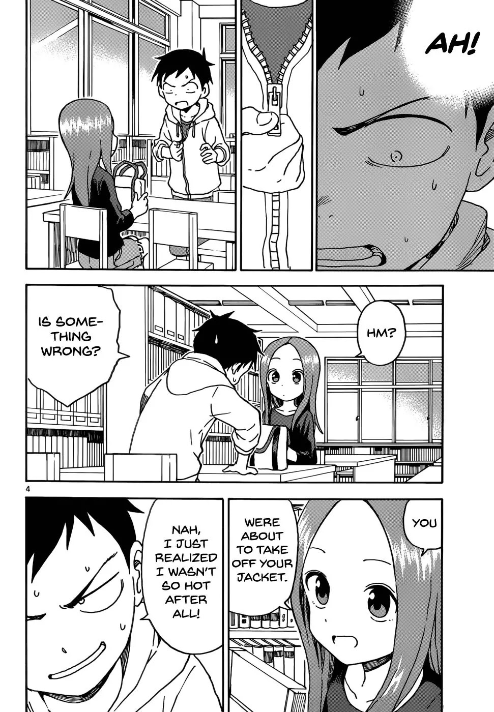 Karakai Jouzu no Takagi-san Chapter 55 page 4 - Chapter 55: T-Shirt