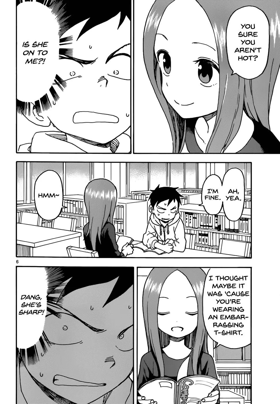 Karakai Jouzu no Takagi-san Chapter 55 page 6 - Chapter 55: T-Shirt