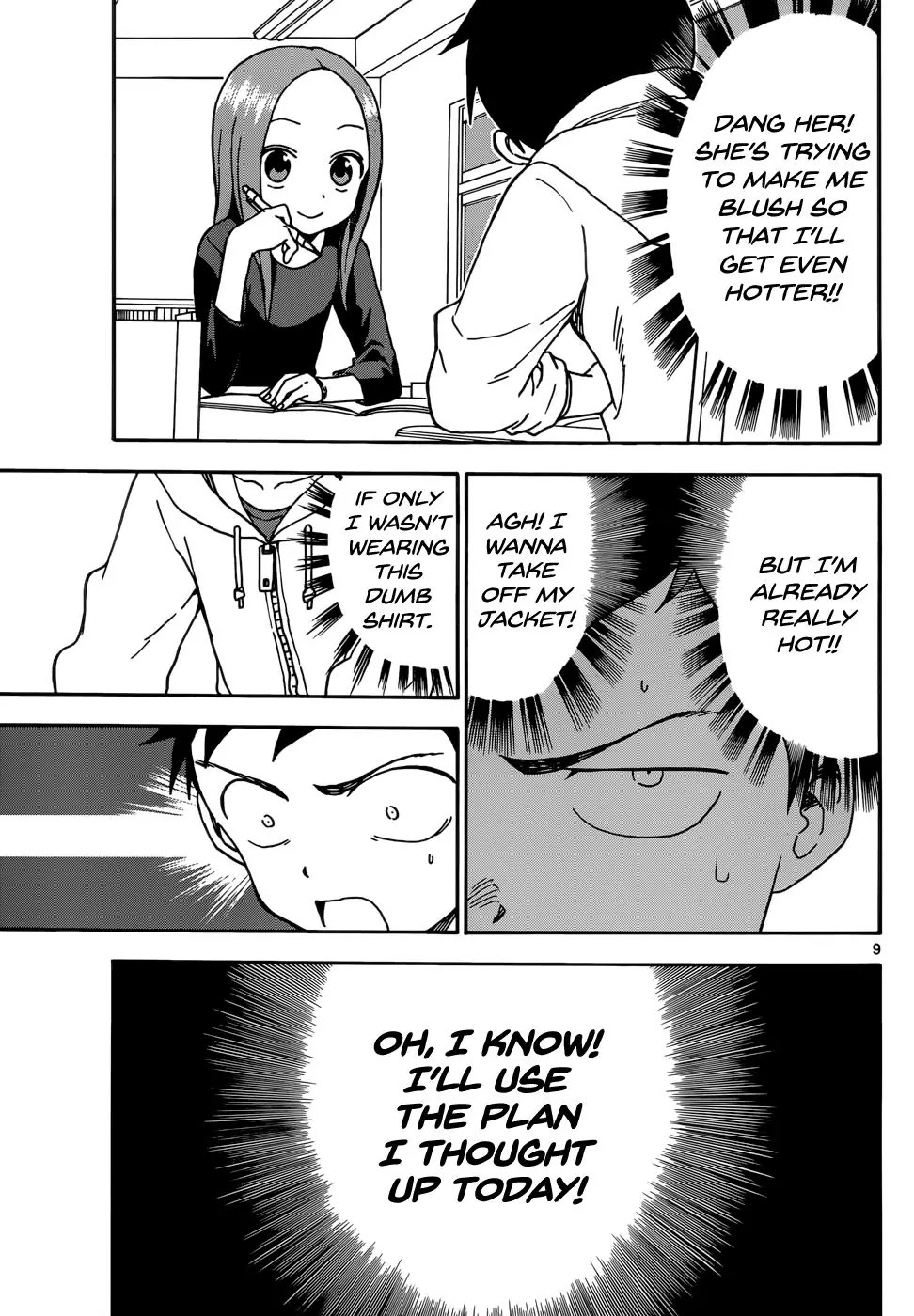 Karakai Jouzu no Takagi-san Chapter 55 page 9 - Chapter 55: T-Shirt