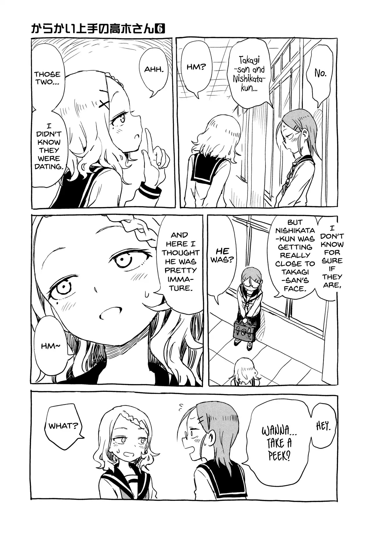 Karakai Jouzu no Takagi-san Chapter 56.5 page 6 - Chapter 56.5: Extra