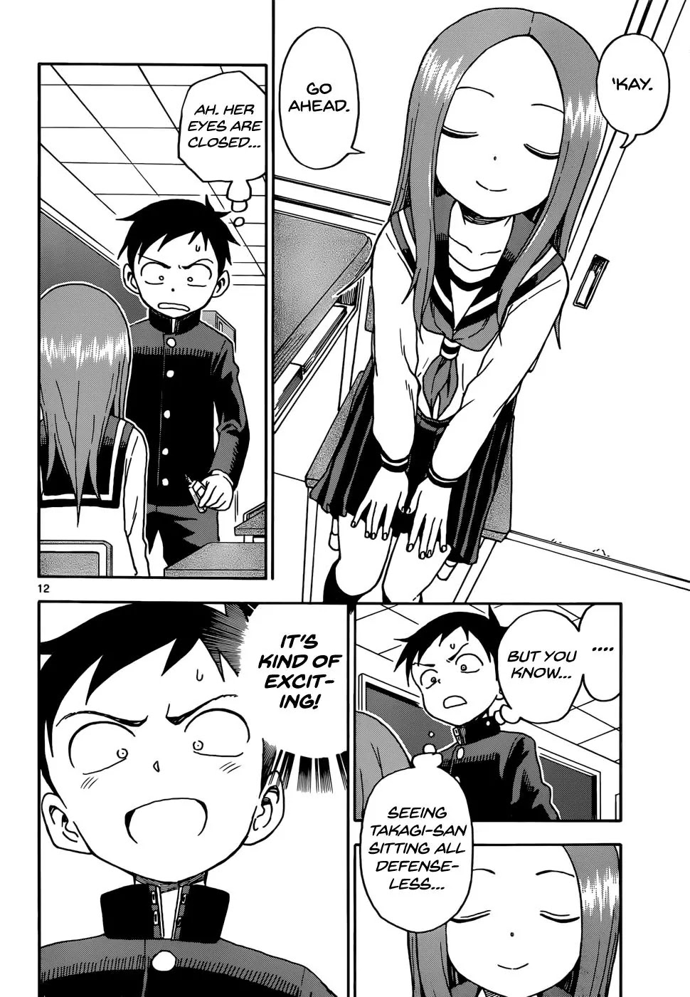 Karakai Jouzu no Takagi-san Chapter 56 page 12 - Chapter 56: Eyedrops