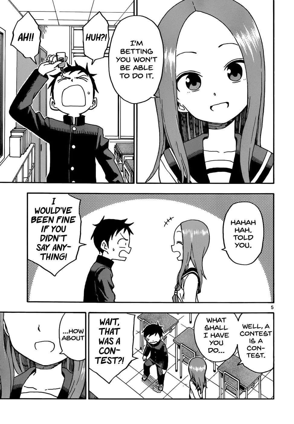 Karakai Jouzu no Takagi-san Chapter 56 page 5 - Chapter 56: Eyedrops