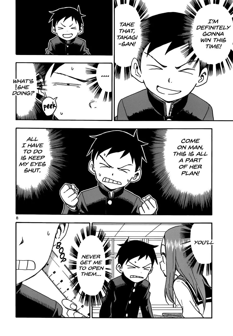 Karakai Jouzu no Takagi-san Chapter 56 page 8 - Chapter 56: Eyedrops