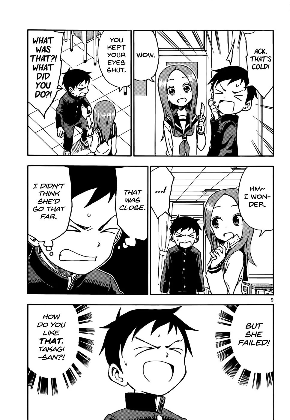 Karakai Jouzu no Takagi-san Chapter 56 page 9 - Chapter 56: Eyedrops