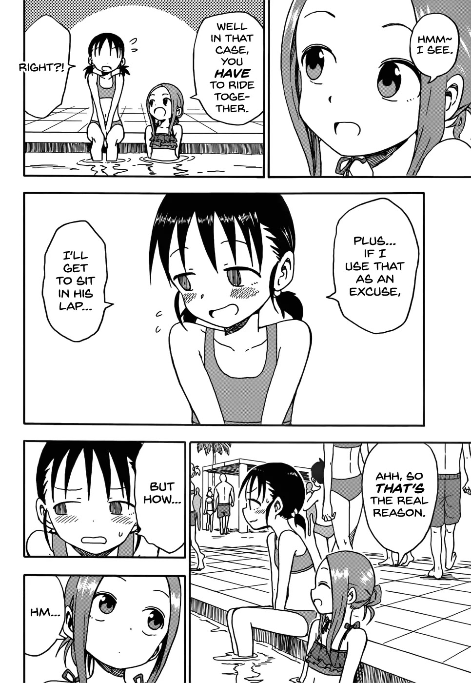 Karakai Jouzu no Takagi-san Chapter 57 page 12 - Chapter 57: Pool (Part 1)