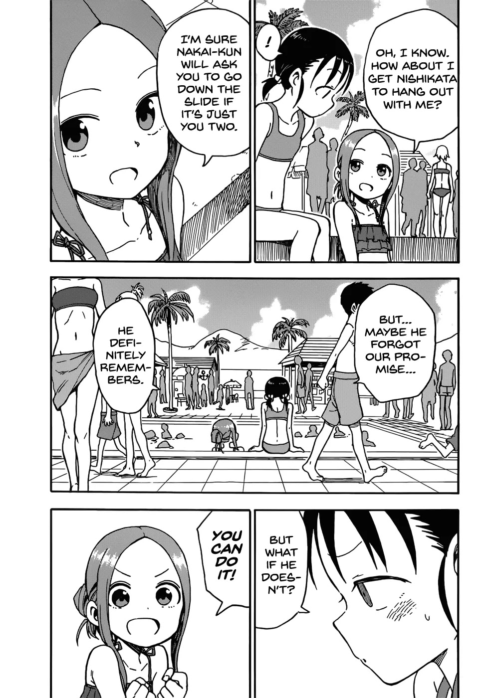 Karakai Jouzu no Takagi-san Chapter 57 page 13 - Chapter 57: Pool (Part 1)