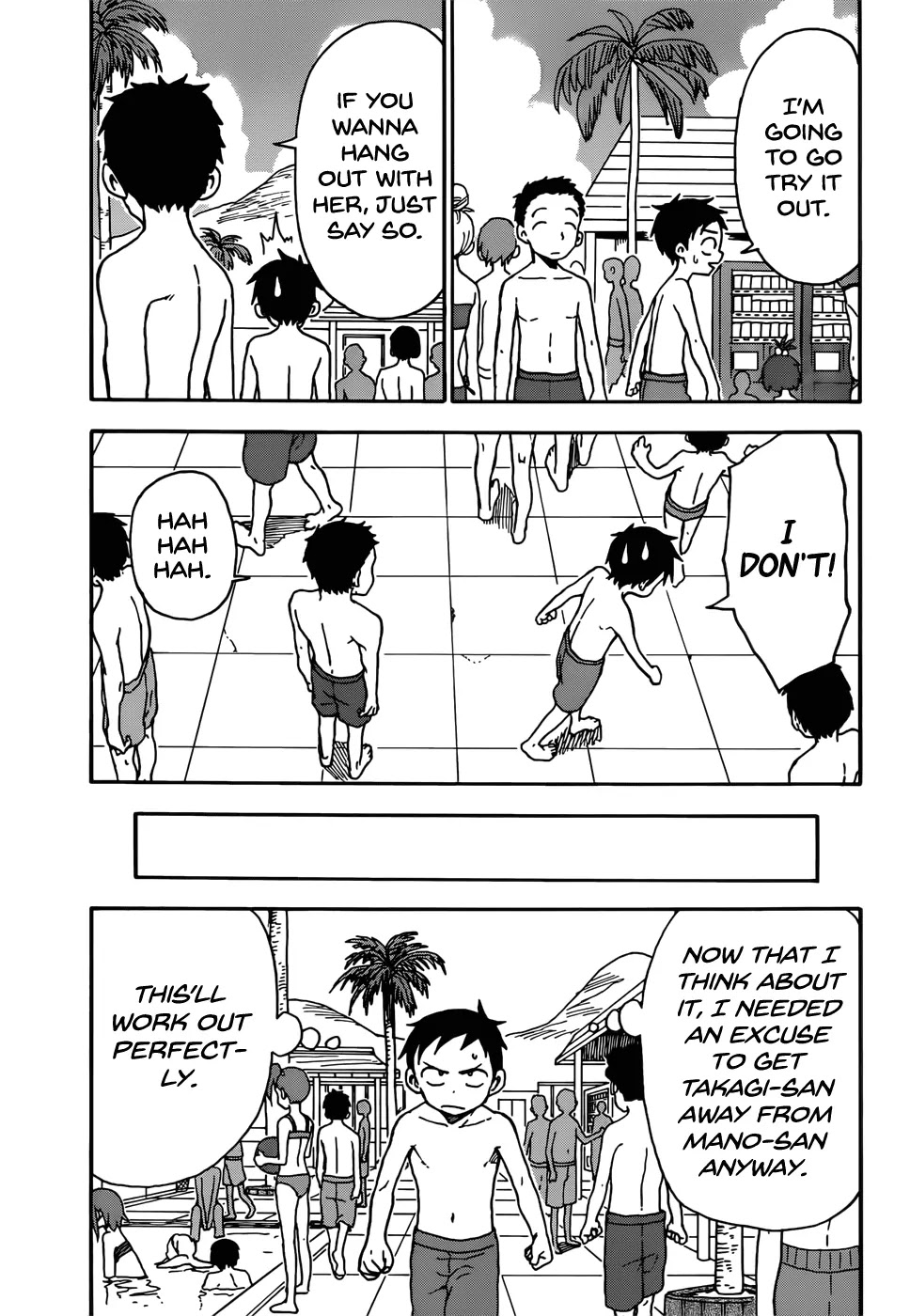 Karakai Jouzu no Takagi-san Chapter 58 page 11 - Chapter 58: Pool (Part 2)