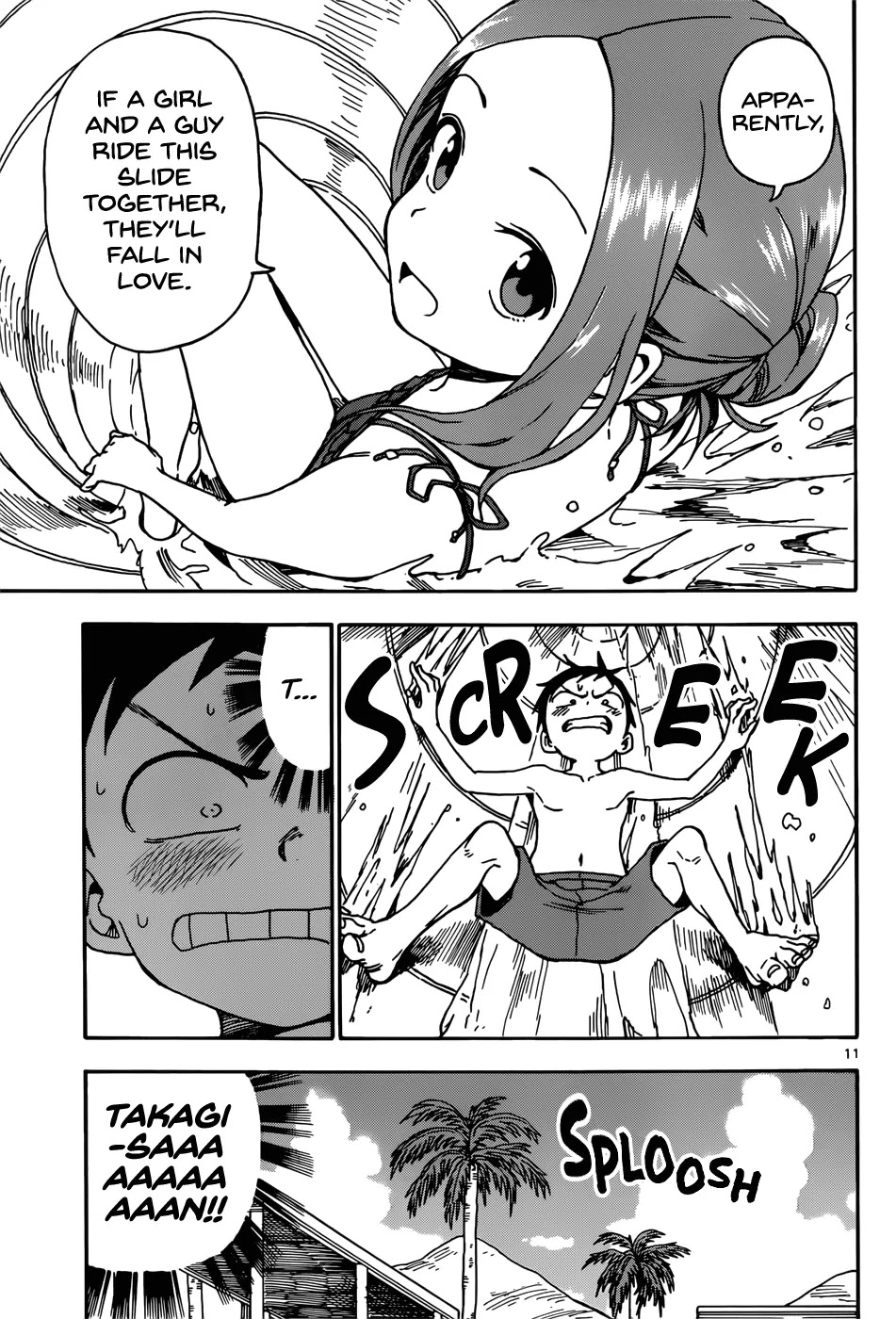 Karakai Jouzu no Takagi-san Chapter 59 page 11 - Chapter 59: Pool (Part 3)