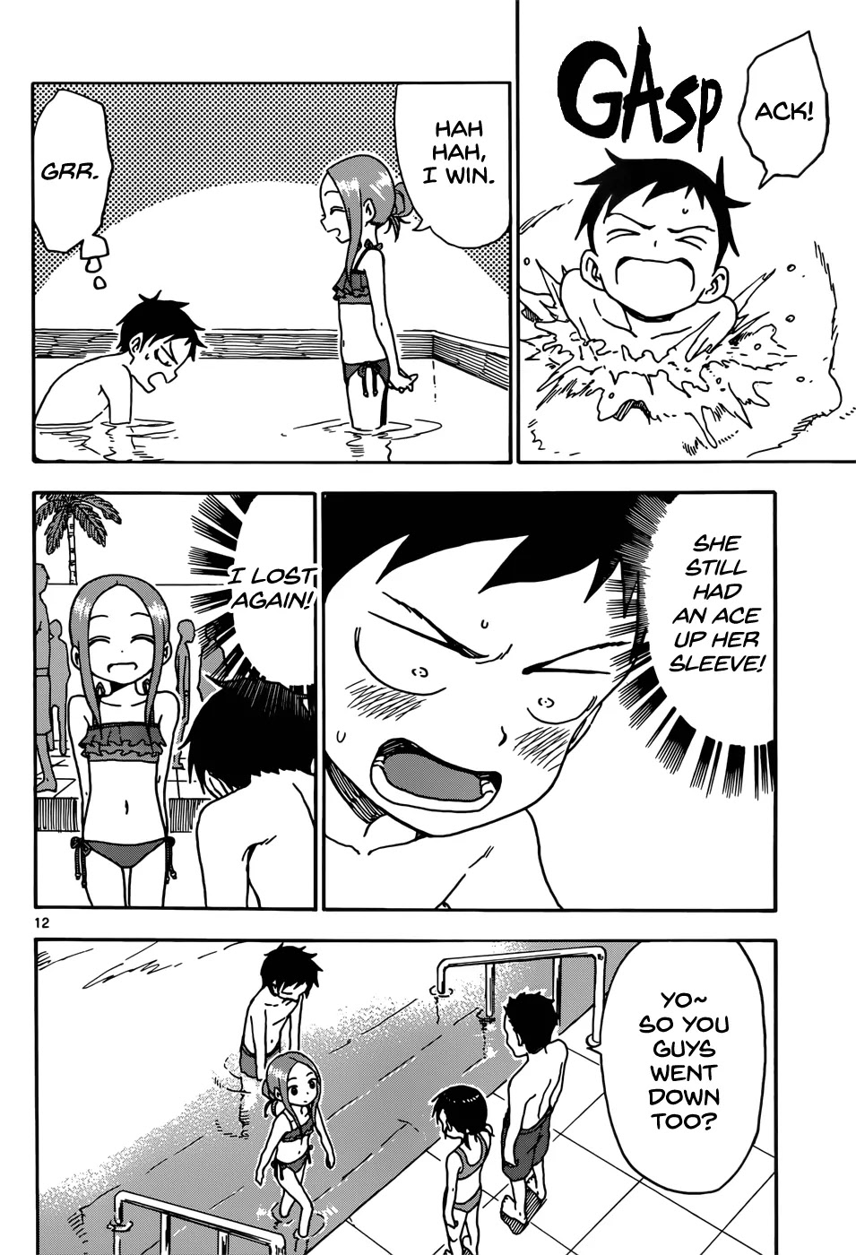Karakai Jouzu no Takagi-san Chapter 59 page 12 - Chapter 59: Pool (Part 3)