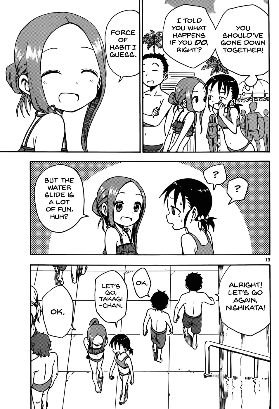 Karakai Jouzu no Takagi-san Chapter 59 page 13 - Chapter 59: Pool (Part 3)
