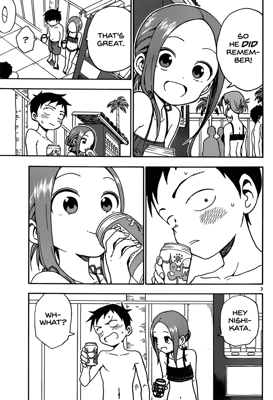 Karakai Jouzu no Takagi-san Chapter 59 page 3 - Chapter 59: Pool (Part 3)