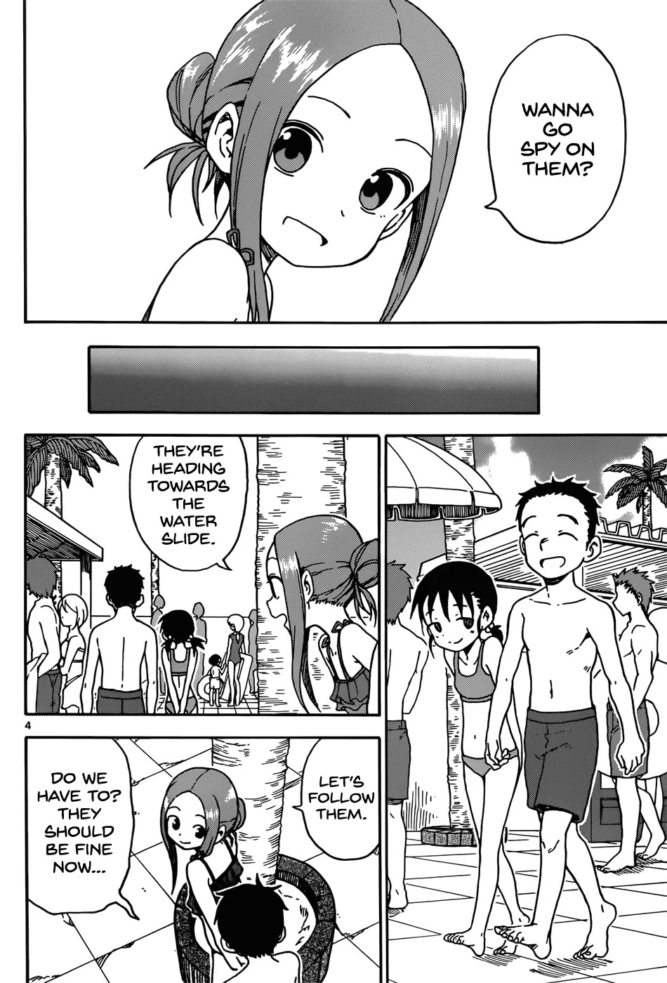 Karakai Jouzu no Takagi-san Chapter 59 page 4 - Chapter 59: Pool (Part 3)