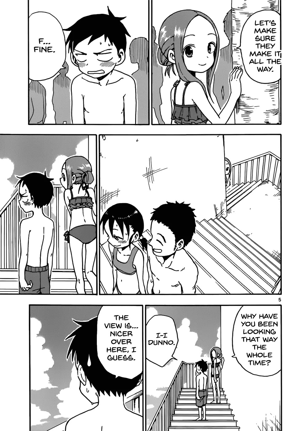 Karakai Jouzu no Takagi-san Chapter 59 page 5 - Chapter 59: Pool (Part 3)