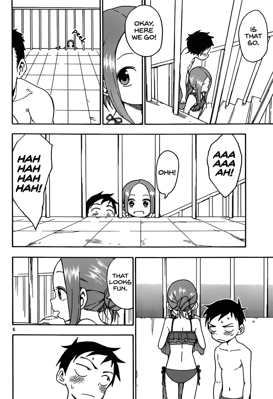 Karakai Jouzu no Takagi-san Chapter 59 page 6 - Chapter 59: Pool (Part 3)