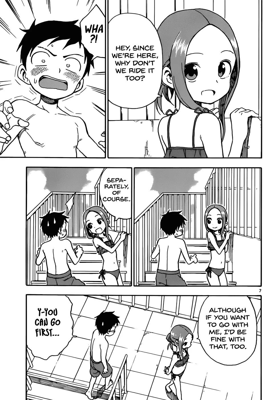 Karakai Jouzu no Takagi-san Chapter 59 page 7 - Chapter 59: Pool (Part 3)