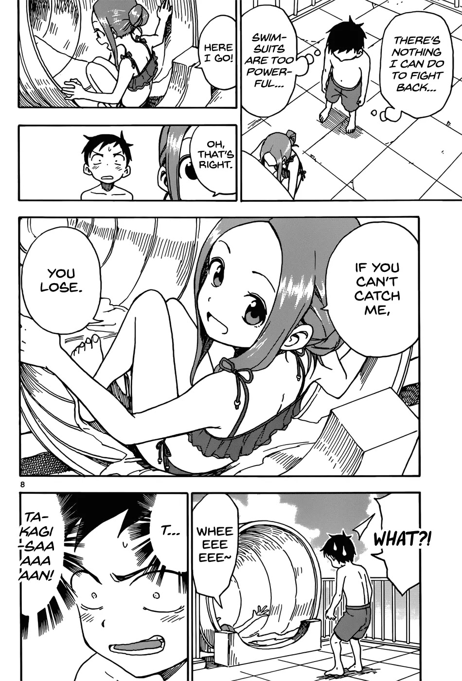 Karakai Jouzu no Takagi-san Chapter 59 page 8 - Chapter 59: Pool (Part 3)