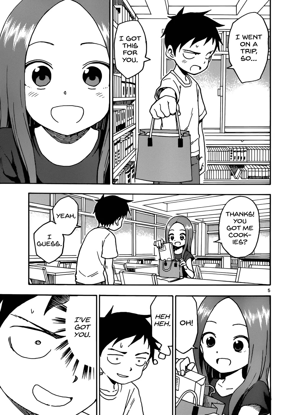 Karakai Jouzu no Takagi-san Chapter 60 page 1 - Chapter 60: Souvenir