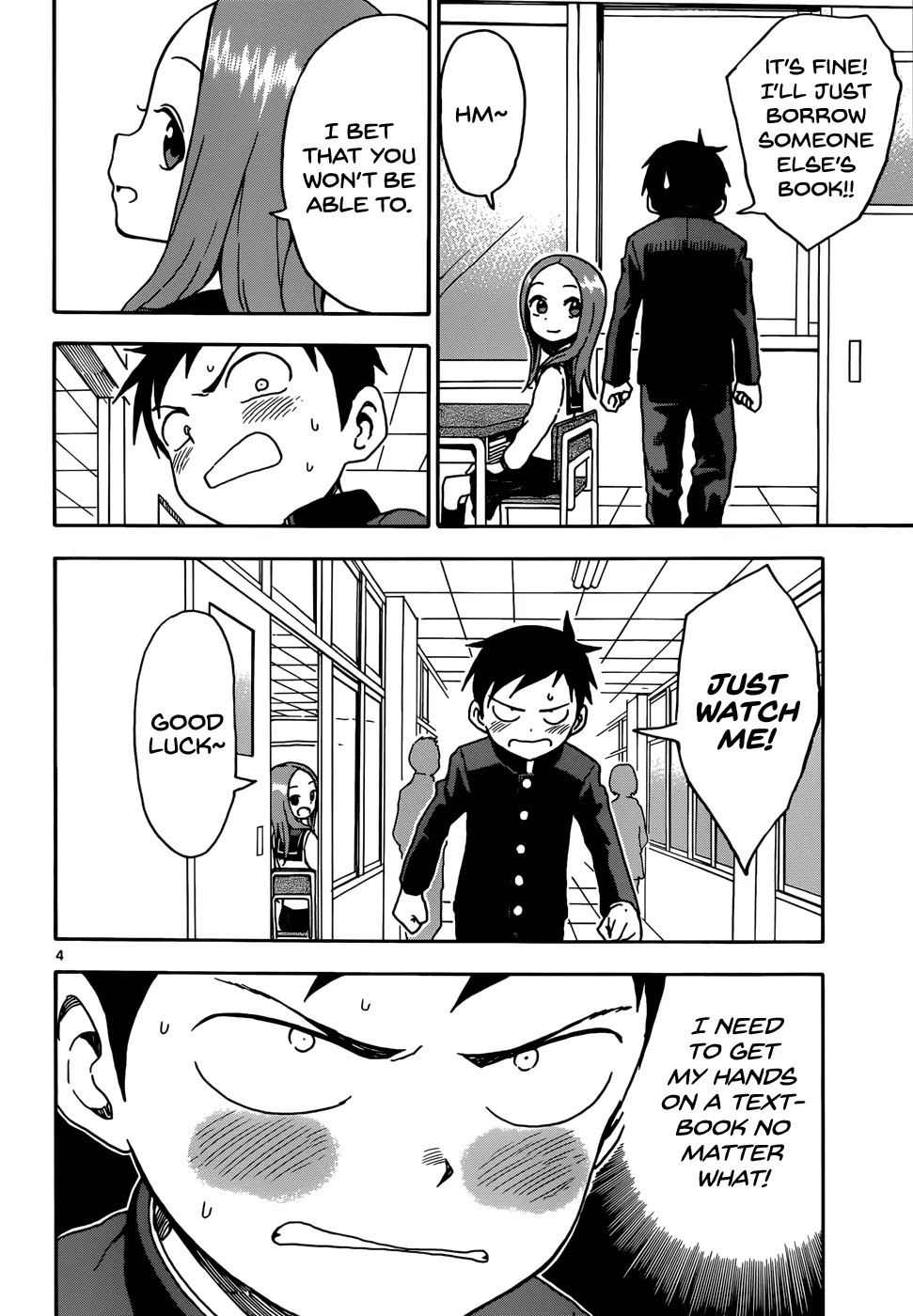 Karakai Jouzu no Takagi-san Chapter 61 page 4 - Chapter 61: Textbook
