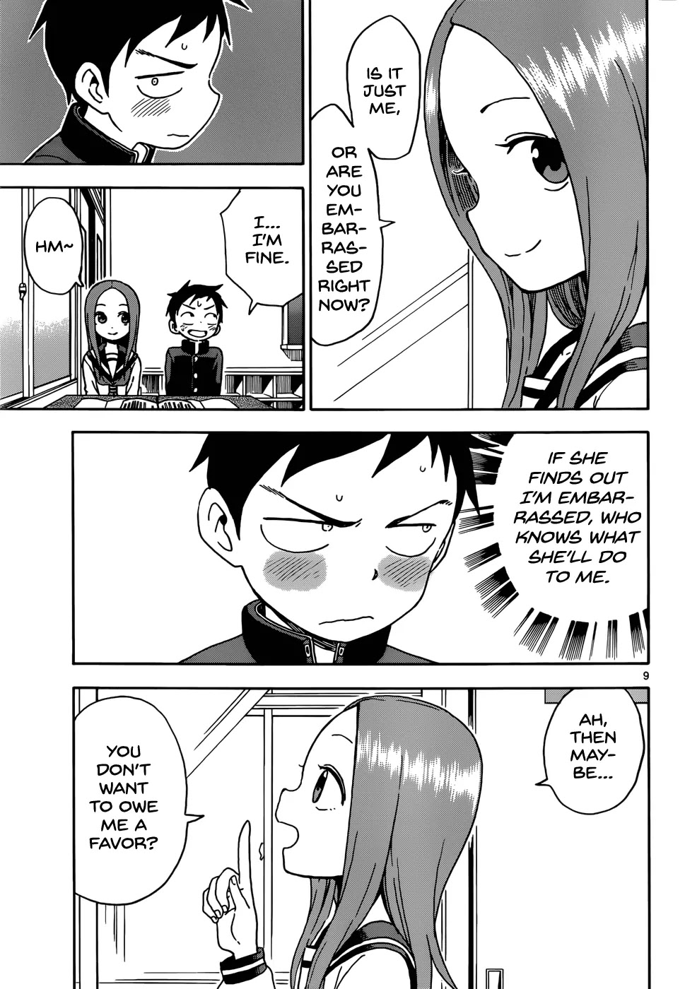 Karakai Jouzu no Takagi-san Chapter 61 page 9 - Chapter 61: Textbook
