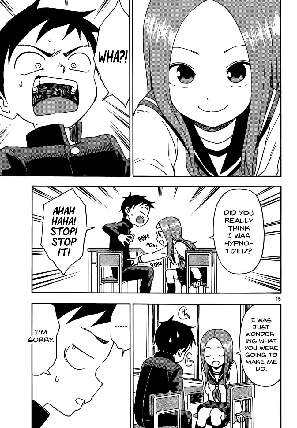 Karakai Jouzu no Takagi-san Chapter 63 page 16 - Chapter 63: Hypnotism