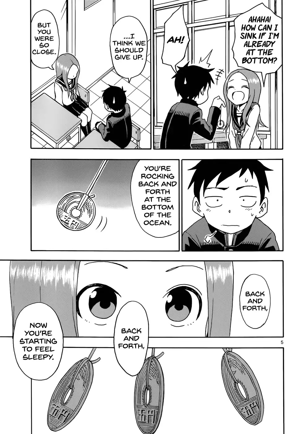 Karakai Jouzu no Takagi-san Chapter 63 page 6 - Chapter 63: Hypnotism