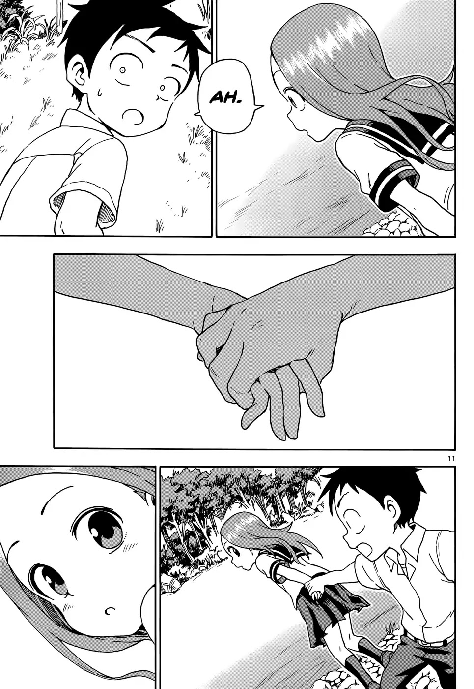 Karakai Jouzu no Takagi-san Chapter 64 page 11 - Chapter 64: Stone Skipping