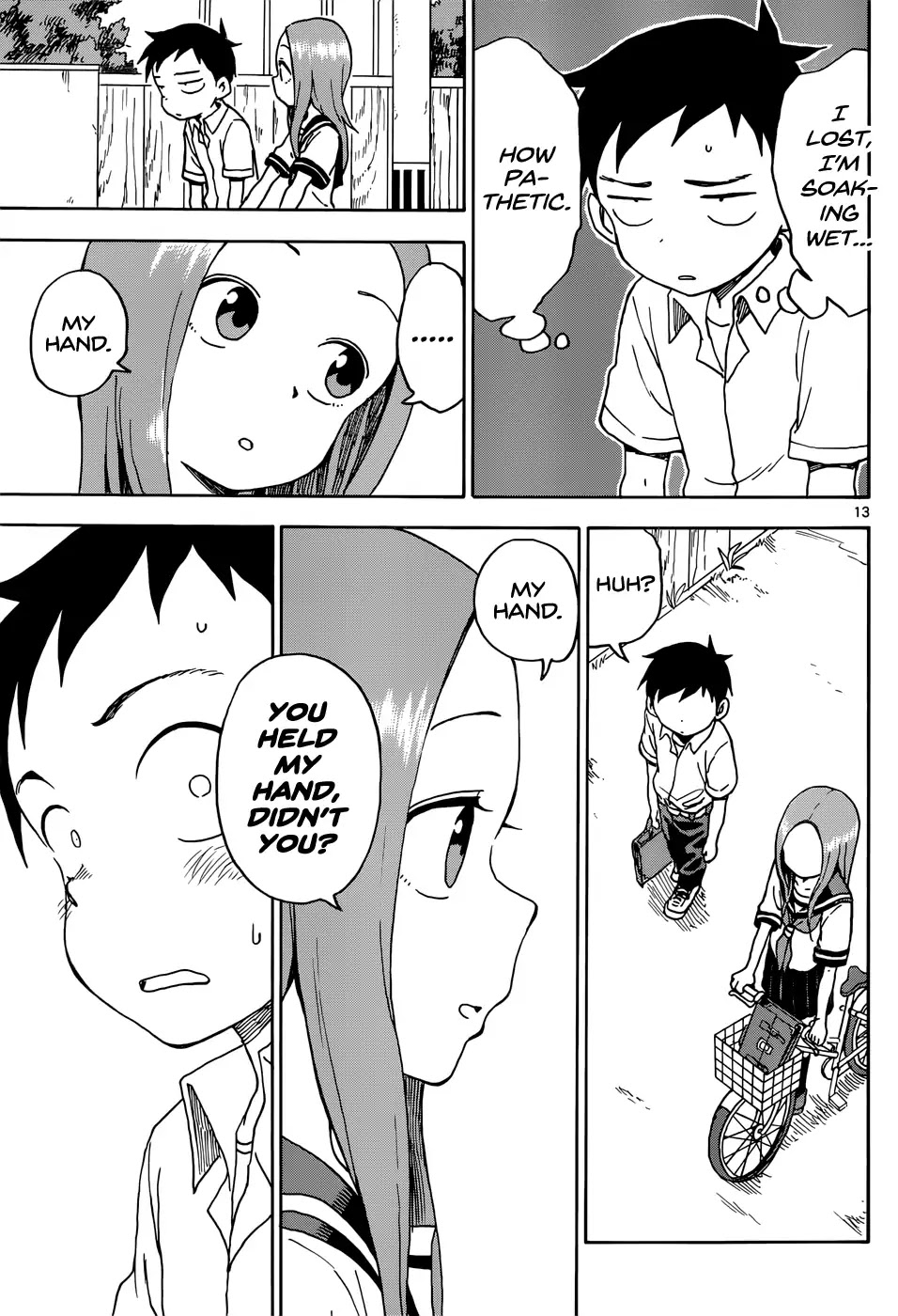 Karakai Jouzu no Takagi-san Chapter 64 page 13 - Chapter 64: Stone Skipping