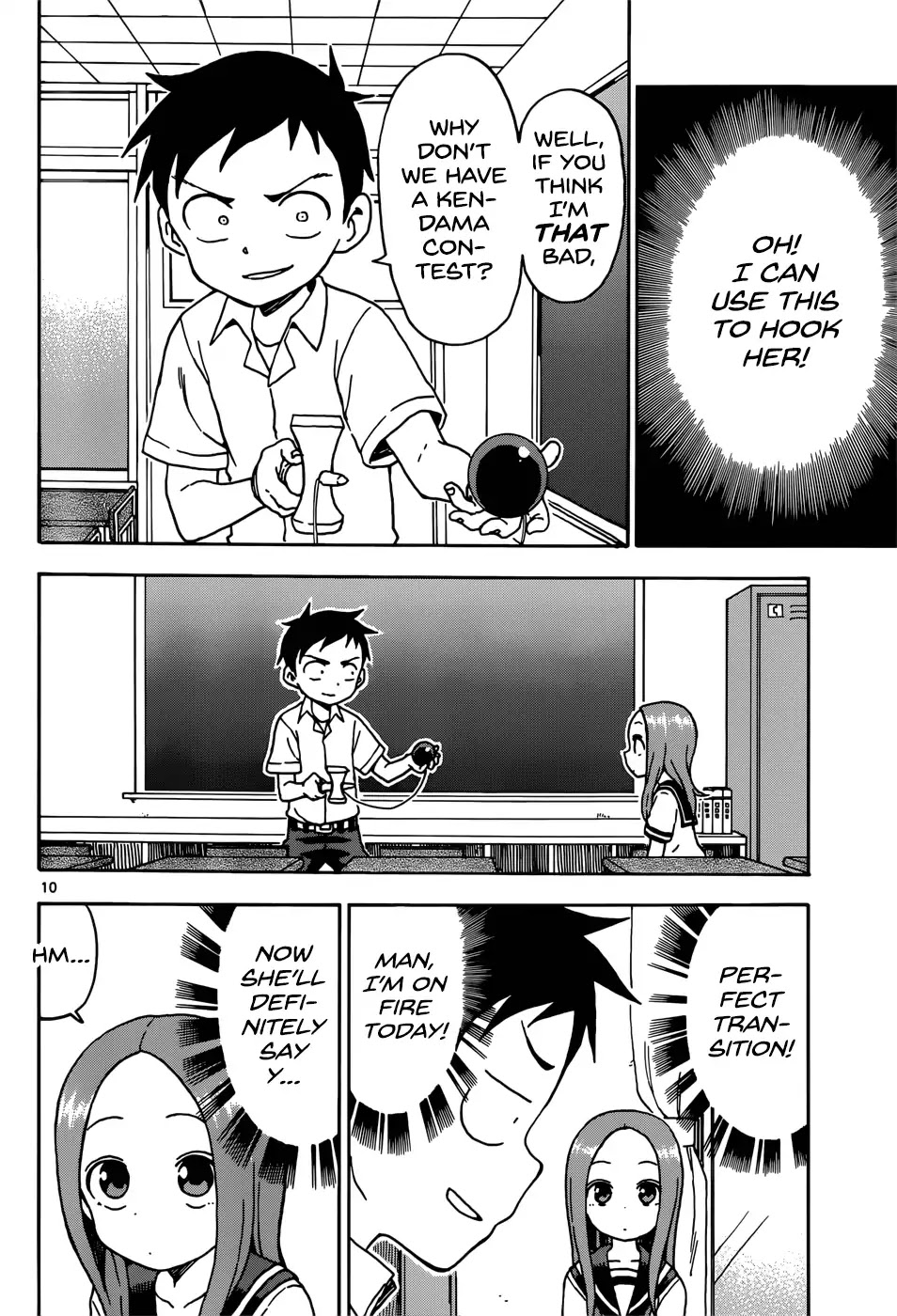 Karakai Jouzu no Takagi-san Chapter 65 page 10 - Chapter 65: Kendama
