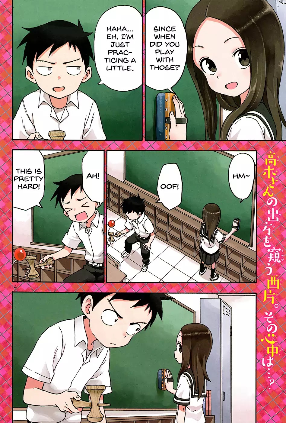 Karakai Jouzu no Takagi-san Chapter 65 page 4 - Chapter 65: Kendama