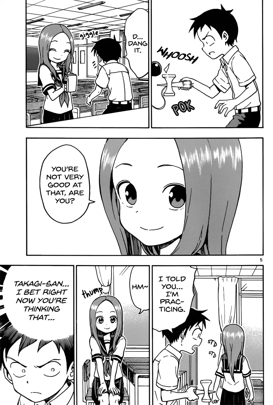 Karakai Jouzu no Takagi-san Chapter 65 page 5 - Chapter 65: Kendama