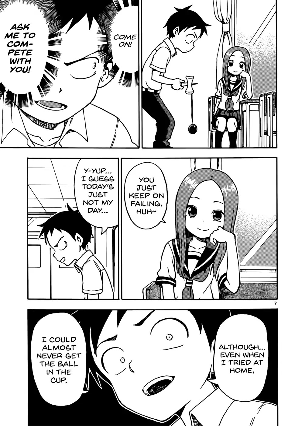 Karakai Jouzu no Takagi-san Chapter 65 page 7 - Chapter 65: Kendama