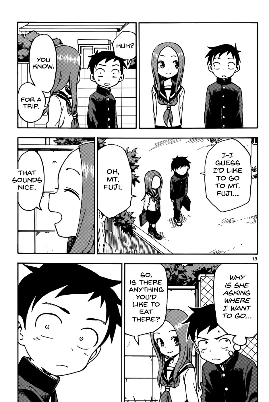 Karakai Jouzu no Takagi-san Chapter 66 page 13 - Chapter 66: Lottery