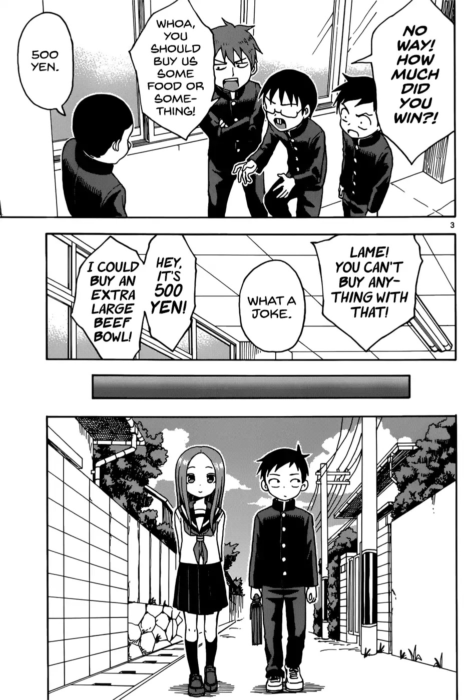 Karakai Jouzu no Takagi-san Chapter 66 page 3 - Chapter 66: Lottery