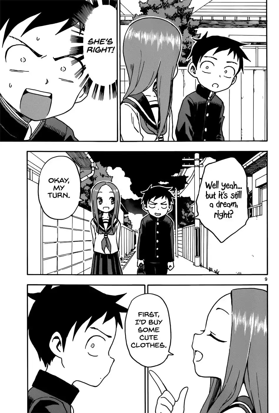 Karakai Jouzu no Takagi-san Chapter 66 page 9 - Chapter 66: Lottery
