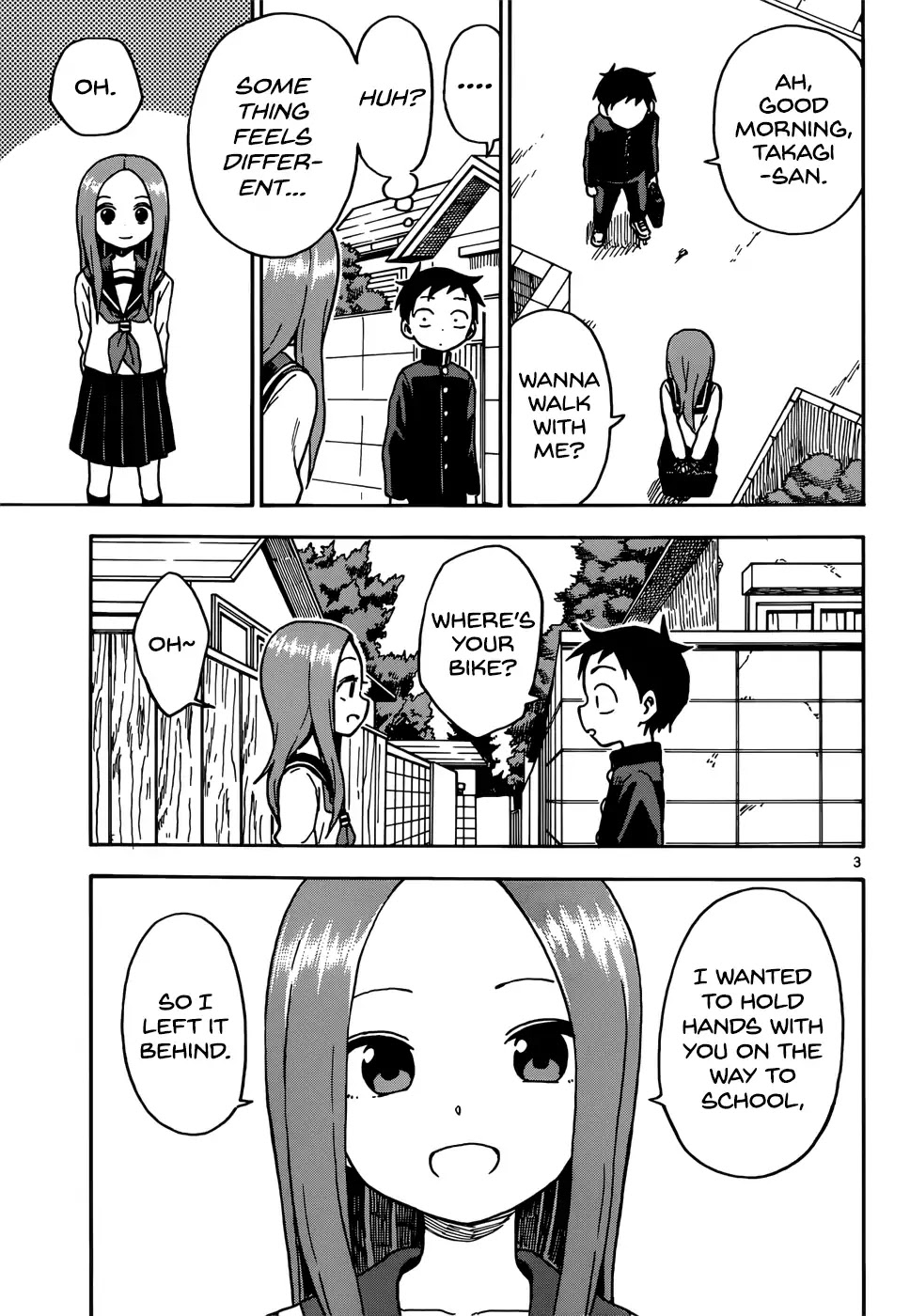Karakai Jouzu no Takagi-san Chapter 67 page 4 - Chapter 67: Bicycle