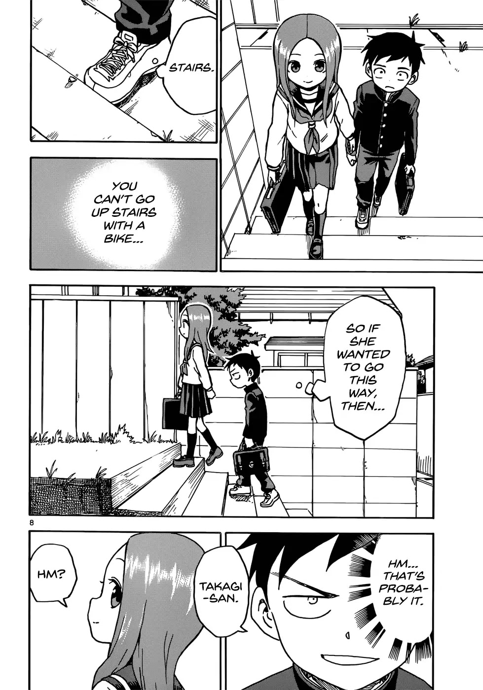 Karakai Jouzu no Takagi-san Chapter 67 page 9 - Chapter 67: Bicycle