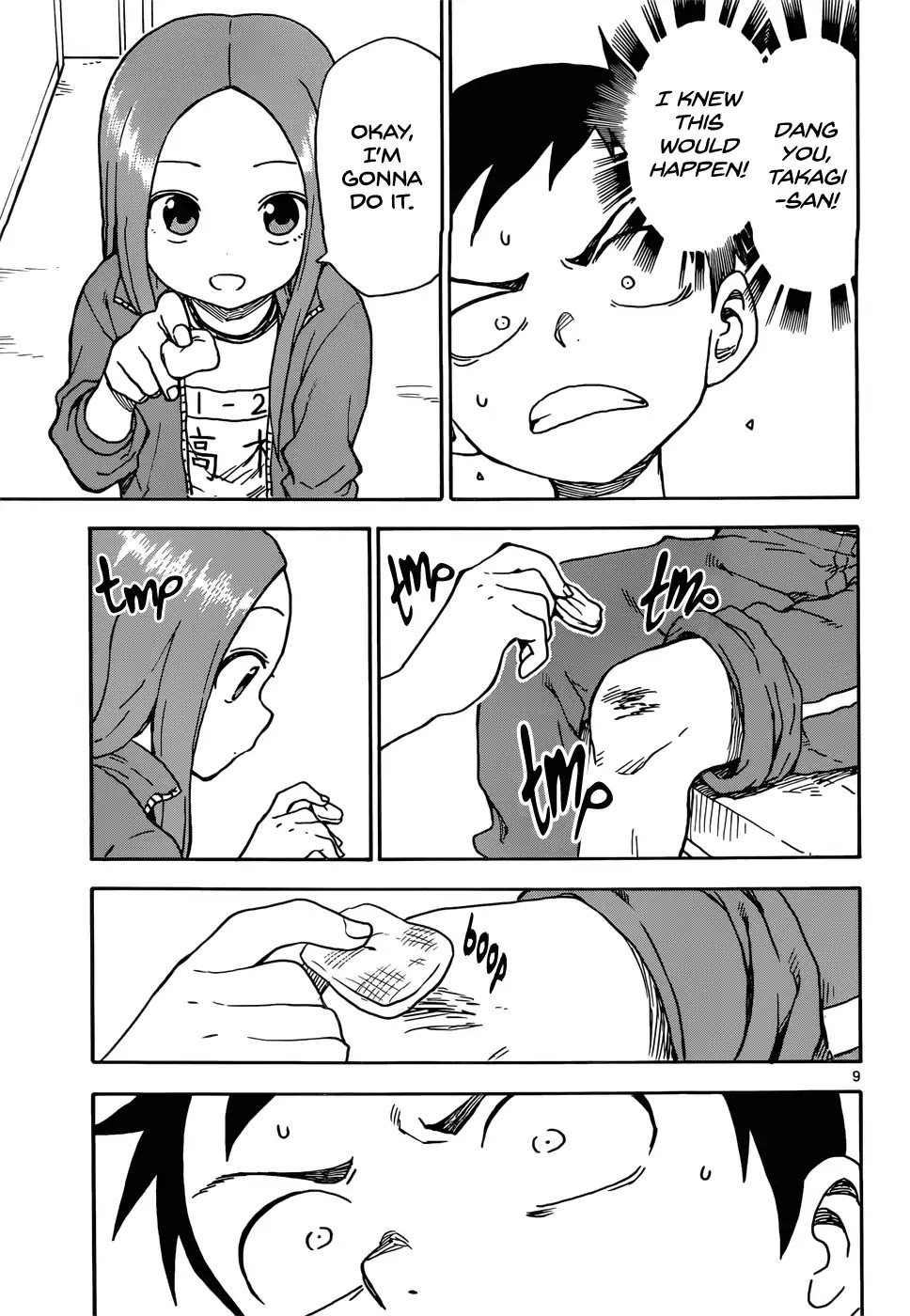 Karakai Jouzu no Takagi-san Chapter 68 page 9 - Chapter 68: Infirmary
