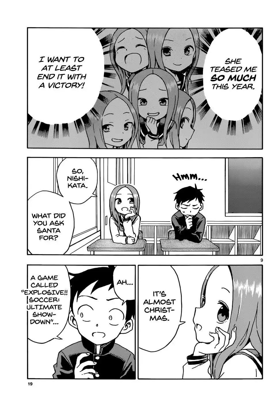 Karakai Jouzu no Takagi-san Chapter 69 page 10 - Chapter 69: End of the Year