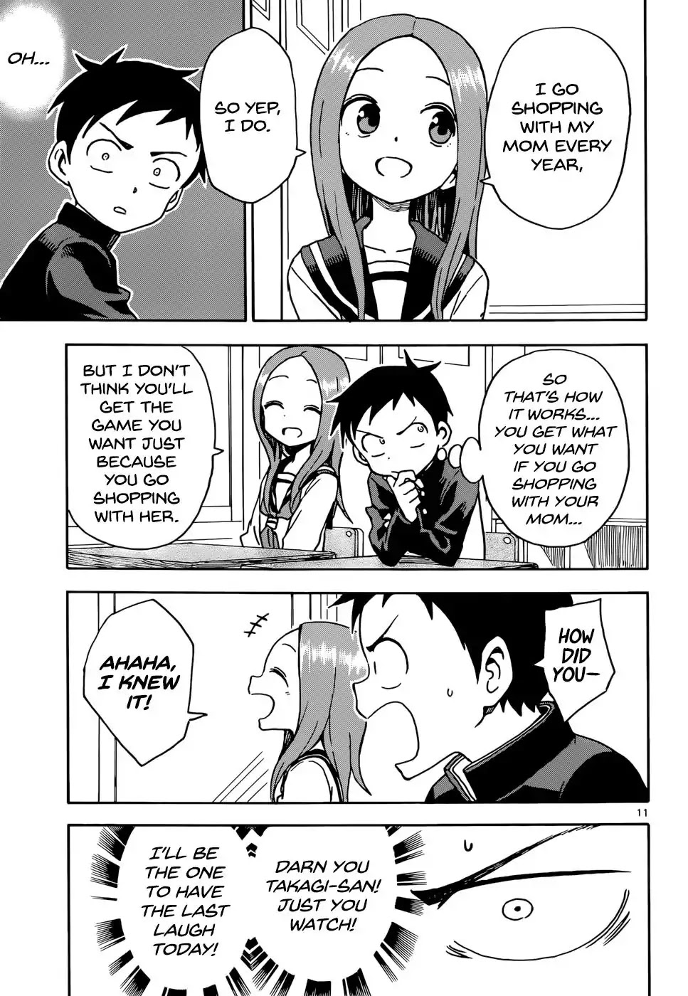 Karakai Jouzu no Takagi-san Chapter 69 page 12 - Chapter 69: End of the Year