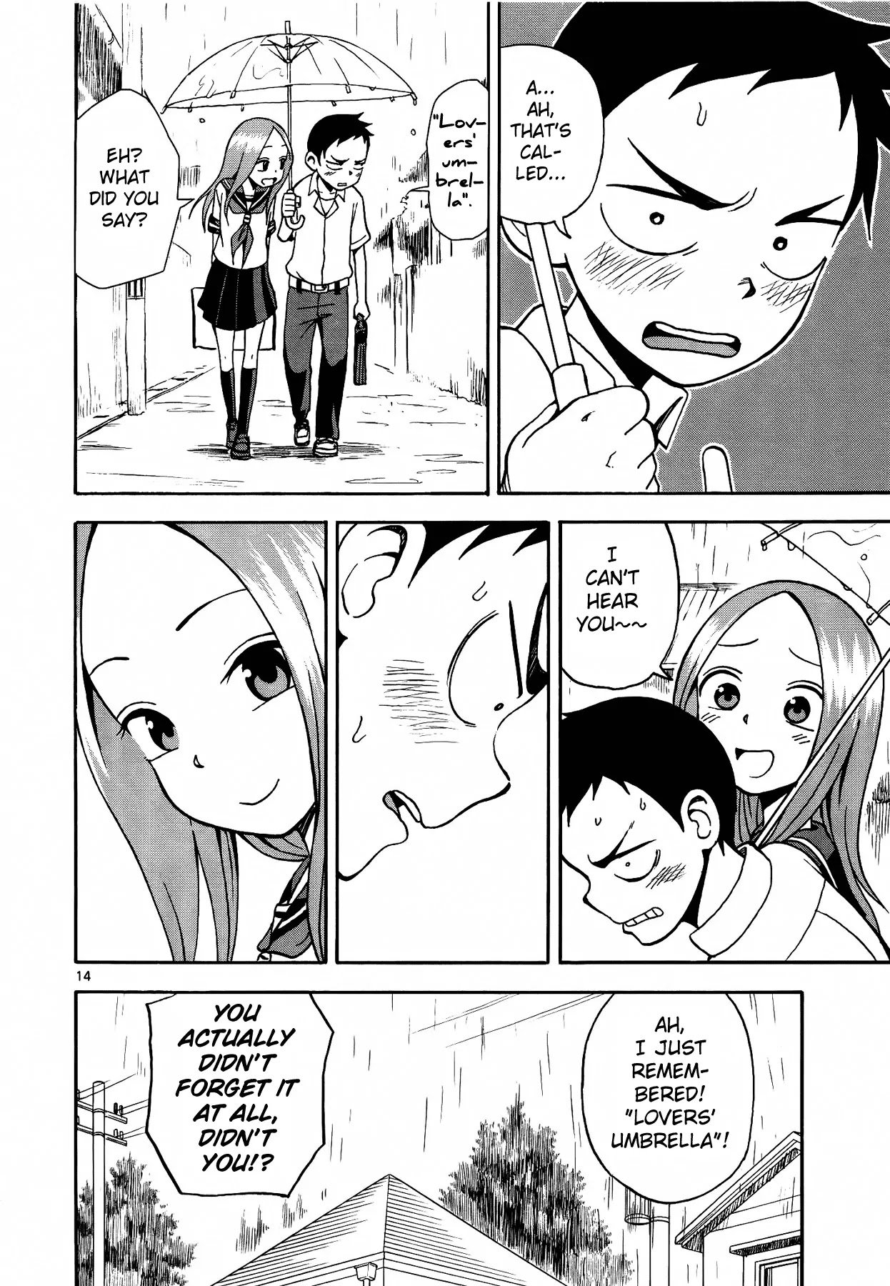 Karakai Jouzu no Takagi-san Chapter 7 page 15 - Chapter 7: Umbrella