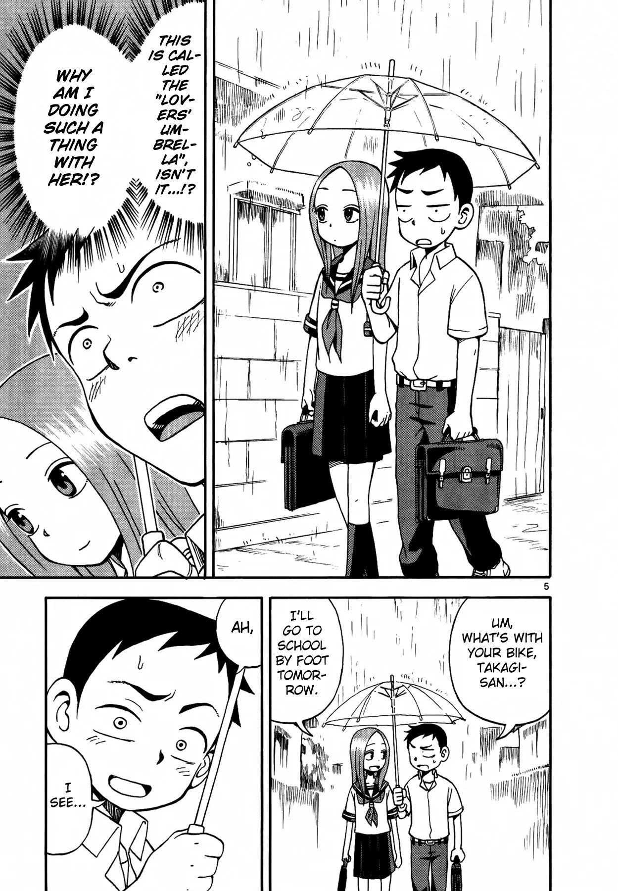 Karakai Jouzu no Takagi-san Chapter 7 page 6 - Chapter 7: Umbrella