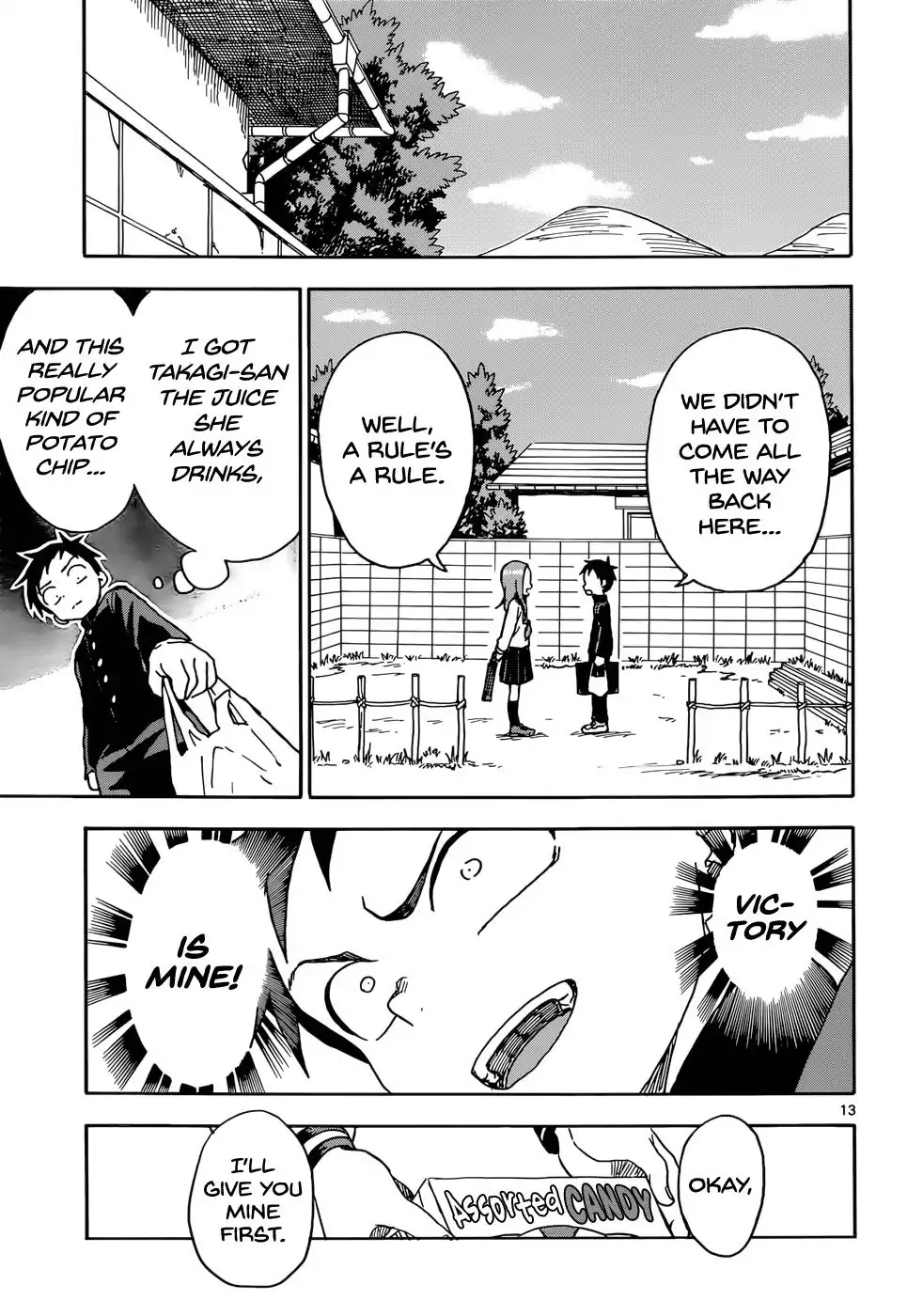 Karakai Jouzu no Takagi-san Chapter 70 page 13 - Chapter 70: End of the Year 2