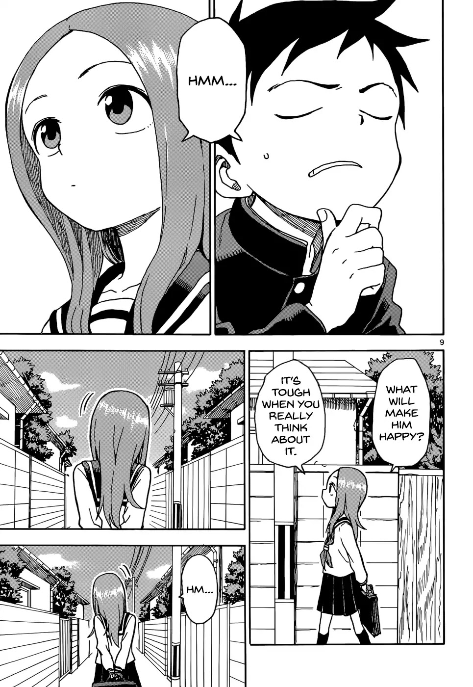Karakai Jouzu no Takagi-san Chapter 70 page 9 - Chapter 70: End of the Year 2