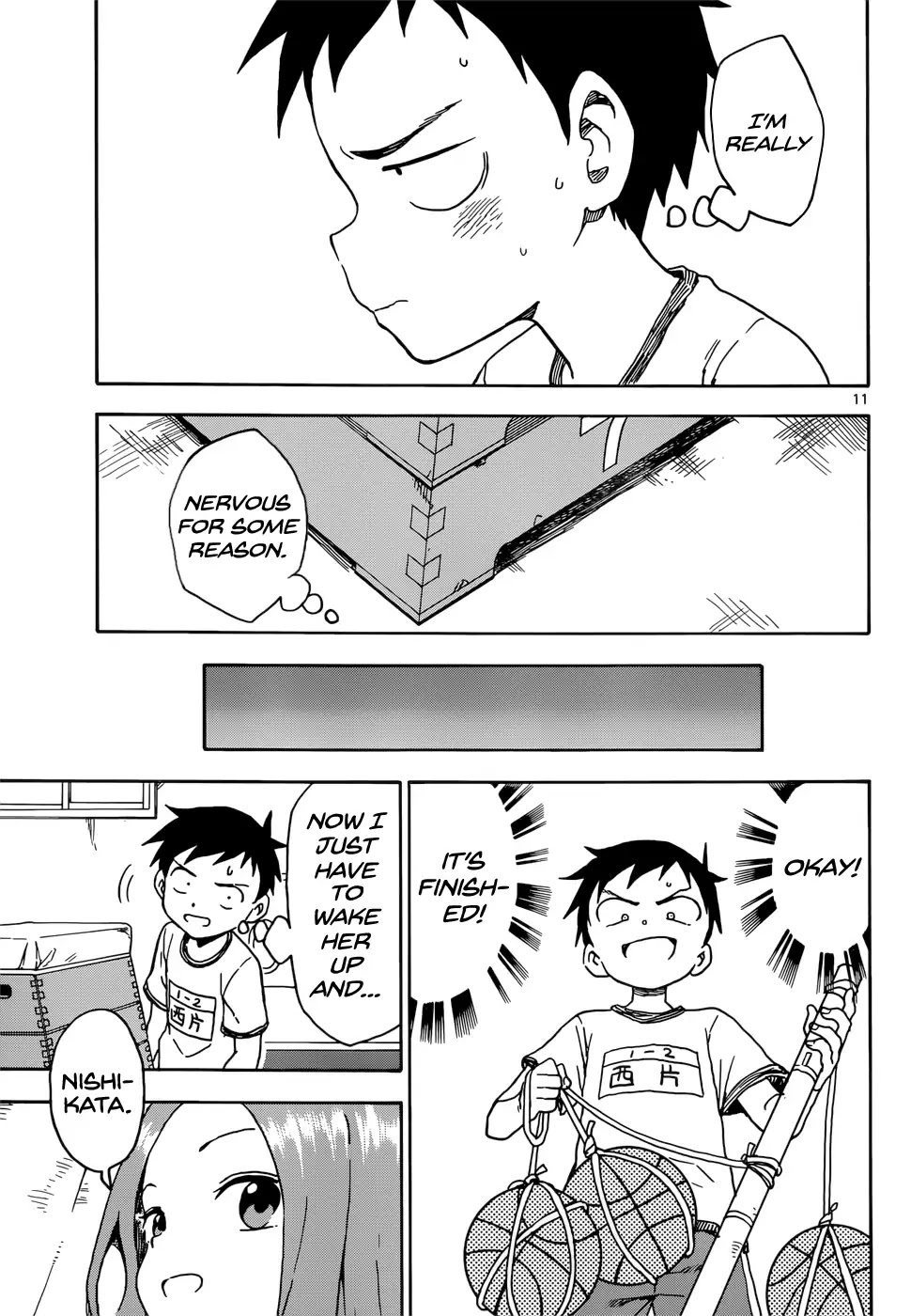 Karakai Jouzu no Takagi-san Chapter 71 page 12 - Chapter 71: Shed
