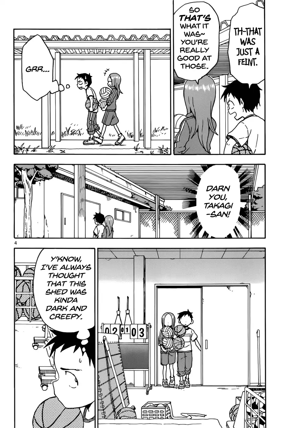 Karakai Jouzu no Takagi-san Chapter 71 page 5 - Chapter 71: Shed