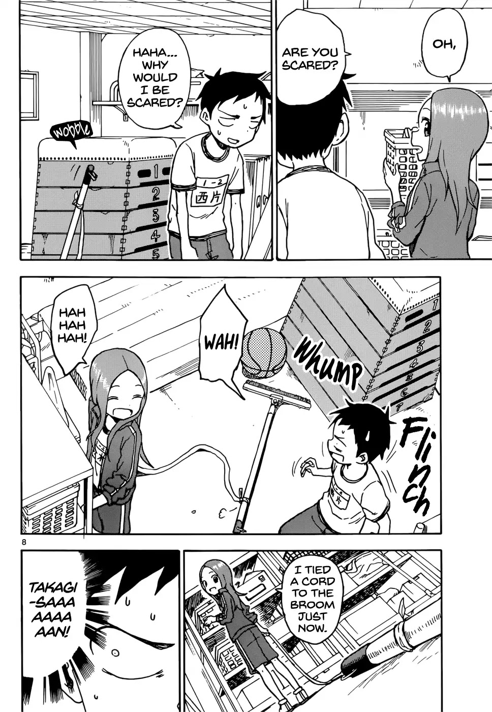 Karakai Jouzu no Takagi-san Chapter 71 page 9 - Chapter 71: Shed