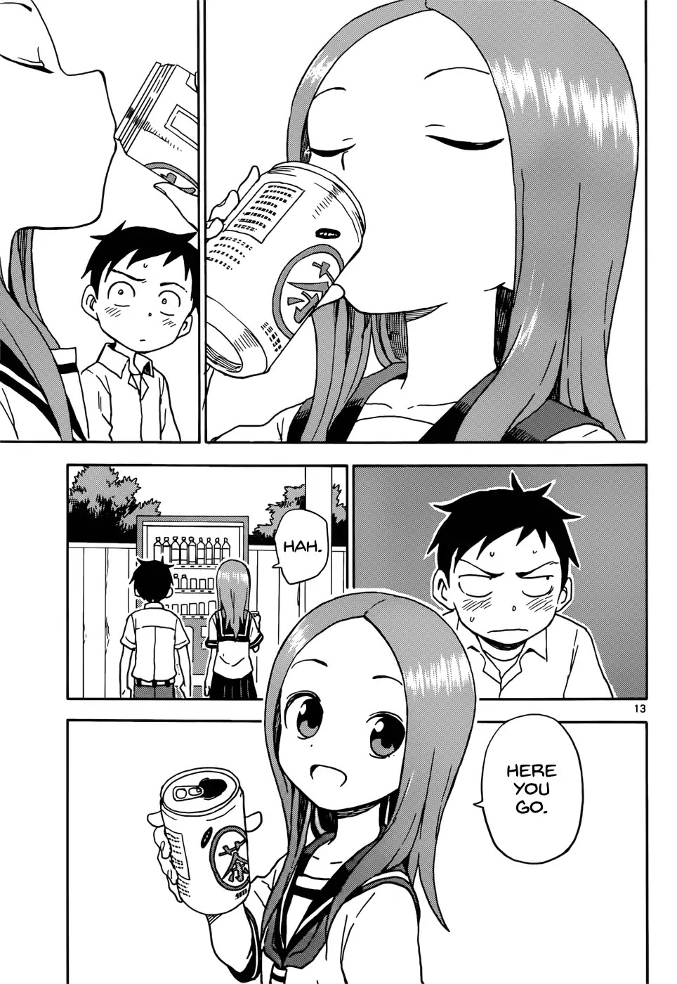 Karakai Jouzu no Takagi-san Chapter 72 page 13 - Chapter 72: Indirect Kiss