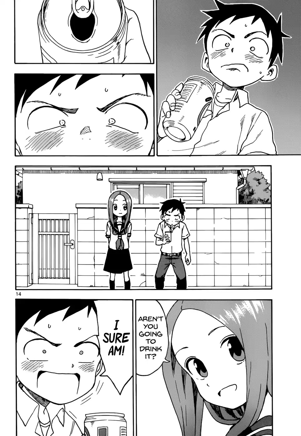 Karakai Jouzu no Takagi-san Chapter 72 page 14 - Chapter 72: Indirect Kiss