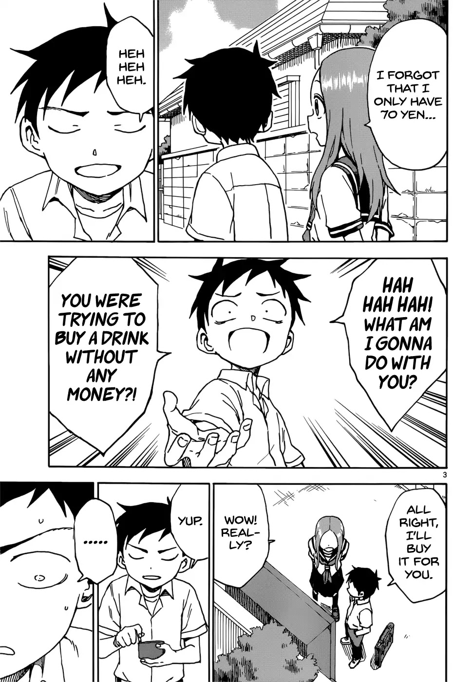 Karakai Jouzu no Takagi-san Chapter 72 page 3 - Chapter 72: Indirect Kiss